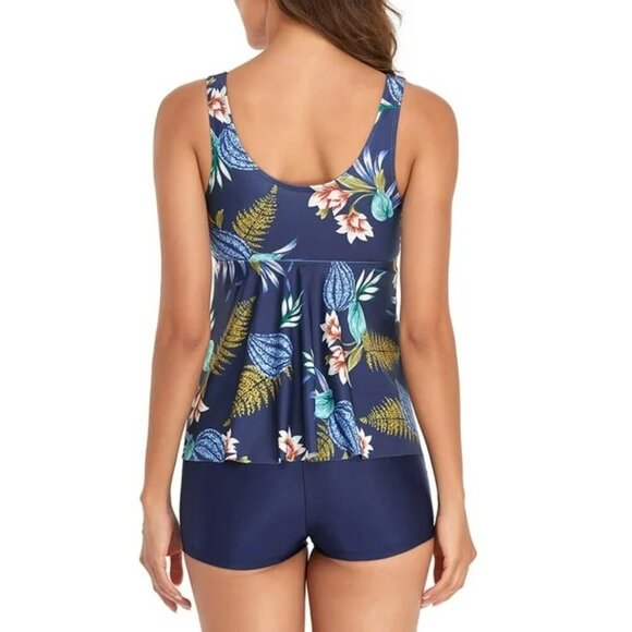 New Bikini Set for Women Tummy Tankini Swimsuit - Picture 3 of 10